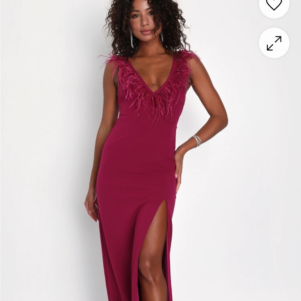 Elegant Magenta Sleeveless Dress
